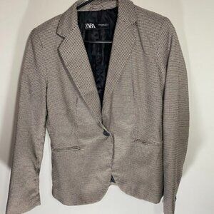 Zara Houndstooth Blazer